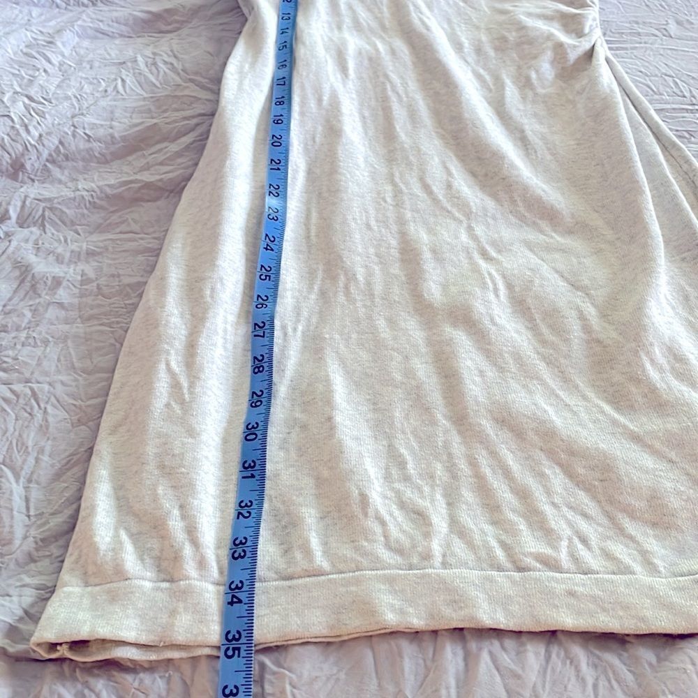 Apt. 9 Heathered Cream Gray Wrap Front Midi Dress… - image 8